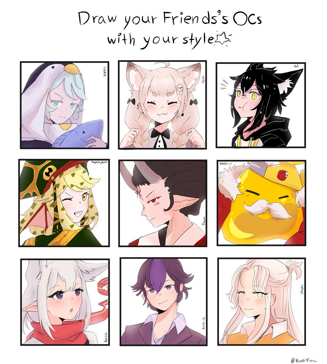 Thank you for letting me draw your OC's dears (*╹▽╹*) 

*Even tho i kinda forgor how to draw* 