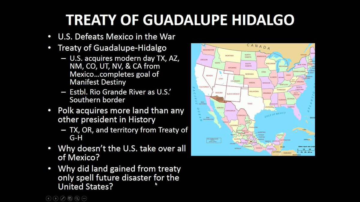 #DidYouKnow... 

...that today is the anniversary of the #TreatyOfGuadalupeHidalgo? 

On February 2, 1848, the #USMexicoWar came to an end with the signing of this treaty, in which Mexico ceded California, Nevada, Utah, Arizona, parts of Colorado, New Mexico, & Wyoming to the US.