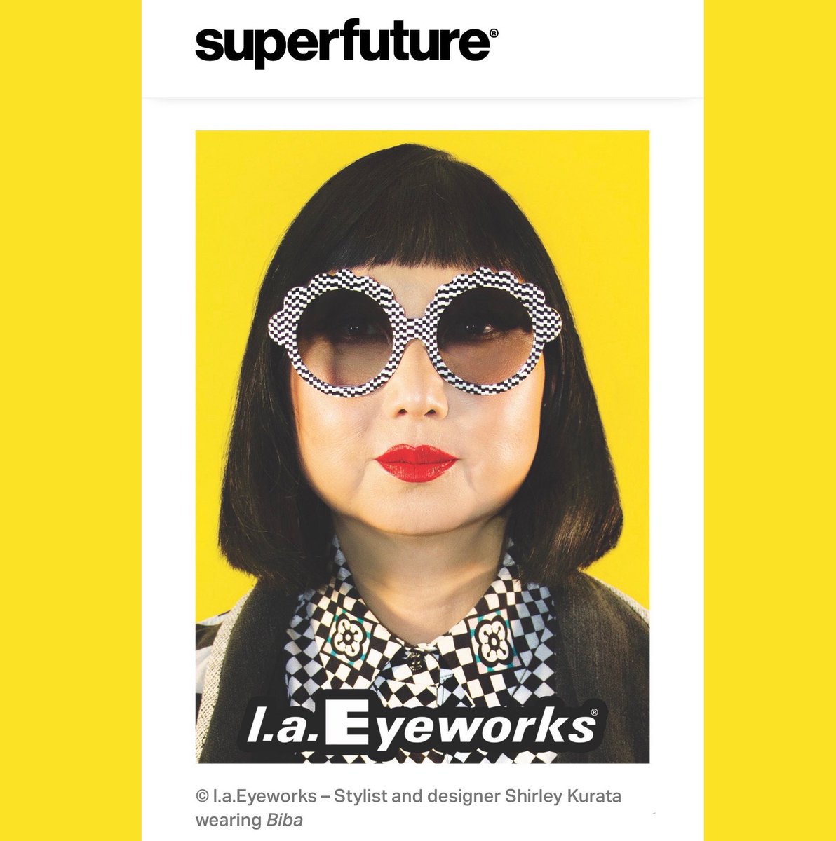 laEyeworks's tweet image. Superthanks to @superfuture for shining the spotlight on our S/S ‘22 collections: superfuture.com/2022/02/new-pr… 🌟 Ultrathanks to @delinleedelove and our portrait superstar Shirley Kurata and photographer @josefjassophoto #laEyeworks #UncensoredVisions
