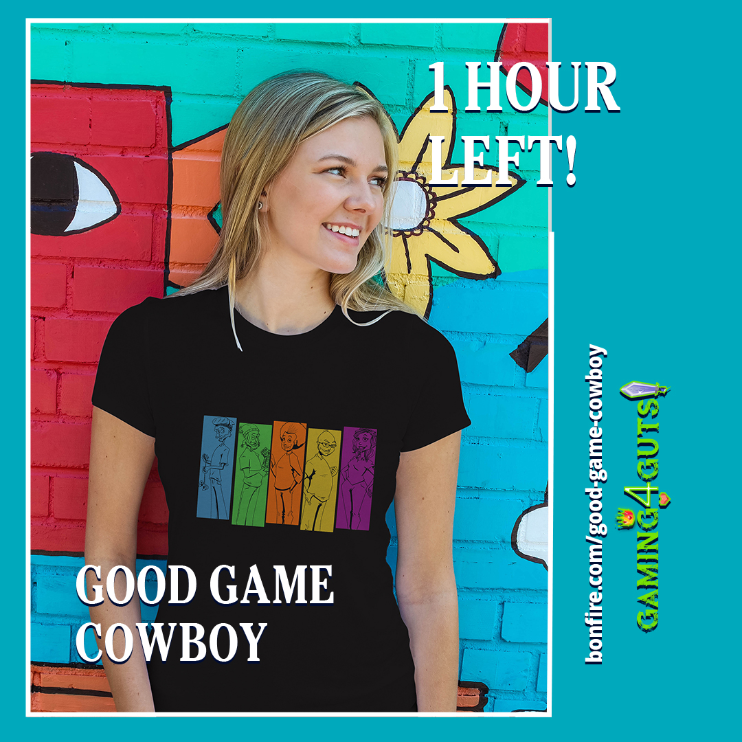 bwdphotocanada's tweet photo. Less than 2hrs left to get your hands on @gaming4guts first merch, the #GoodGameCowboy shirt lineup. A huge thank you to everyone who has already ordered!
https://t.co/1EKJstvvNg
#CrohnsDisease #ulcerativecolitis #indcolitis #jpouch #ostomy #charity #IBD #CowboyBebop https://t.co/htPwqzmw0i
