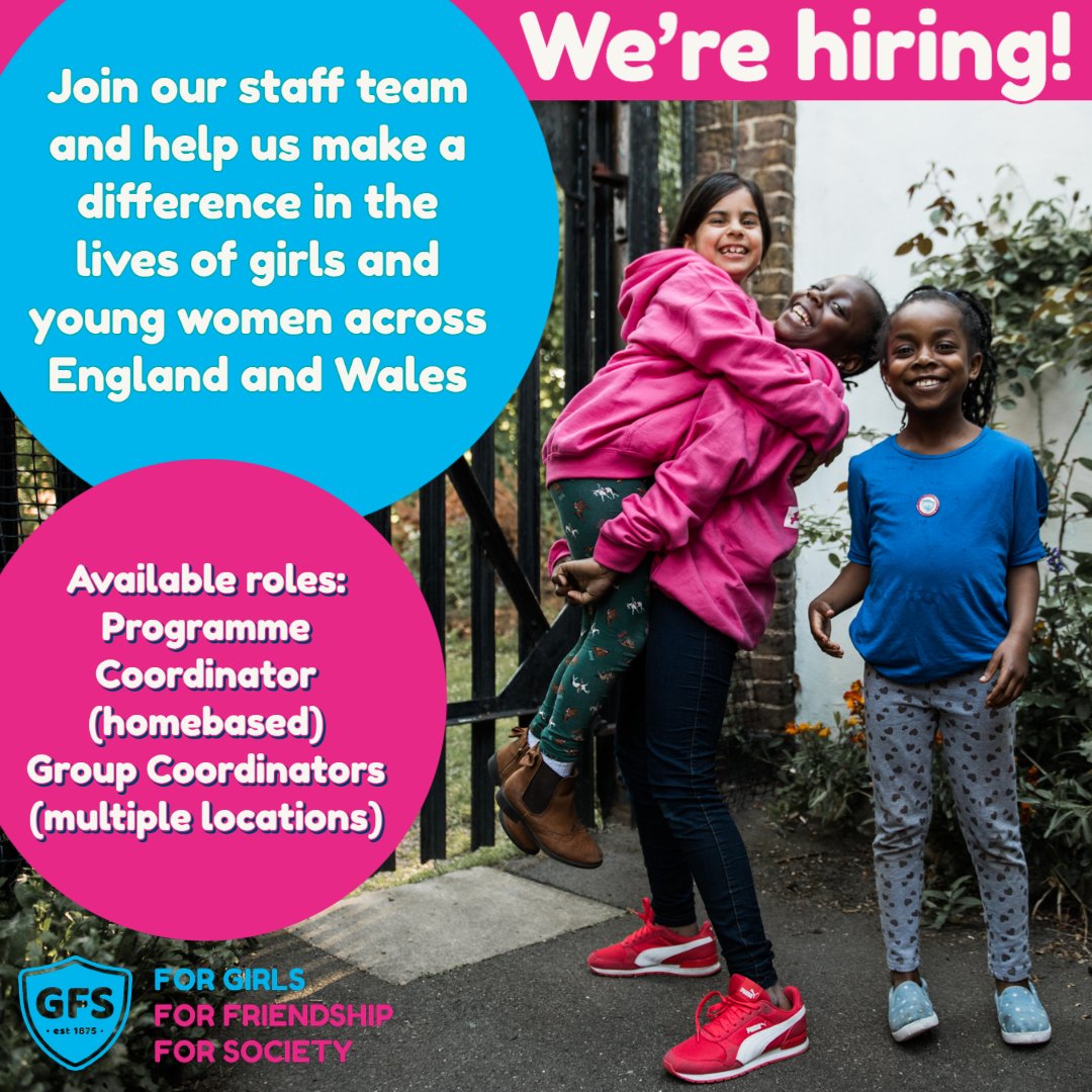 JemGFS's tweet photo. GFS are recruiting a Group Coordinator for 5 hrs a week term time only - Great opportunity for someone interested in supporting girls in Hackney to become #unstoppable https://t.co/KNvlPT66Xj Closing date this Friday! Any chance of an rt @dyHackney @HackneyAbbott? https://t.co/tCb4d0SNb4