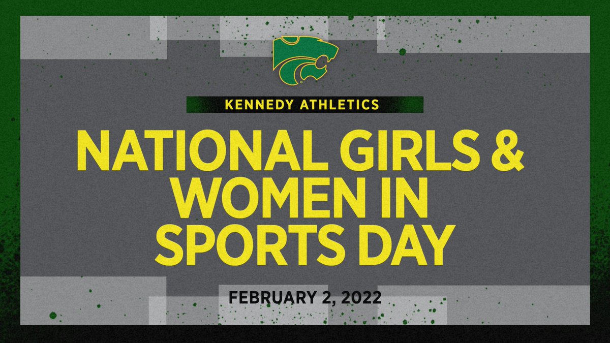 National Girls &amp; Women in Sports Day-thanks to all of our female coaches, athletes, trainers, &amp; staff-past &amp; present! <a href="/KennedyHS_VB/">CRKennedy Volleyball</a> <a href="/XcKennedy/">Kennedy Girls XC</a> @CRKGSD <a href="/jfk_bball/">Kennedy Girls Bball</a> <a href="/20Jfk/">Cedar Rapids Kennedy High School Bowling</a> <a href="/JFKwrestle/">Kennedy Wrestling</a>  <a href="/CheerleadersJfk/">JFK Cheerleaders</a> JFK Dance <a href="/kennedygirlstf/">Kennedy Girls Track</a> <a href="/skirtteam6/">Kennedy Women’s Tennis</a> <a href="/JFKGirlsGolf/">JFK Girls Golf</a> <a href="/KennCougSoccer/">KennedyGirlsSoccer</a> <a href="/JFKsoftball/">Cougar Softball</a>