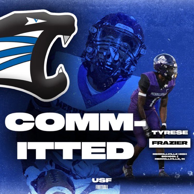 Proud to announce my commitment to University of Saint Francis. I would like to thank my friends, family, teammates, and coaches for the support. Go cougars🖤💙@USF_Football