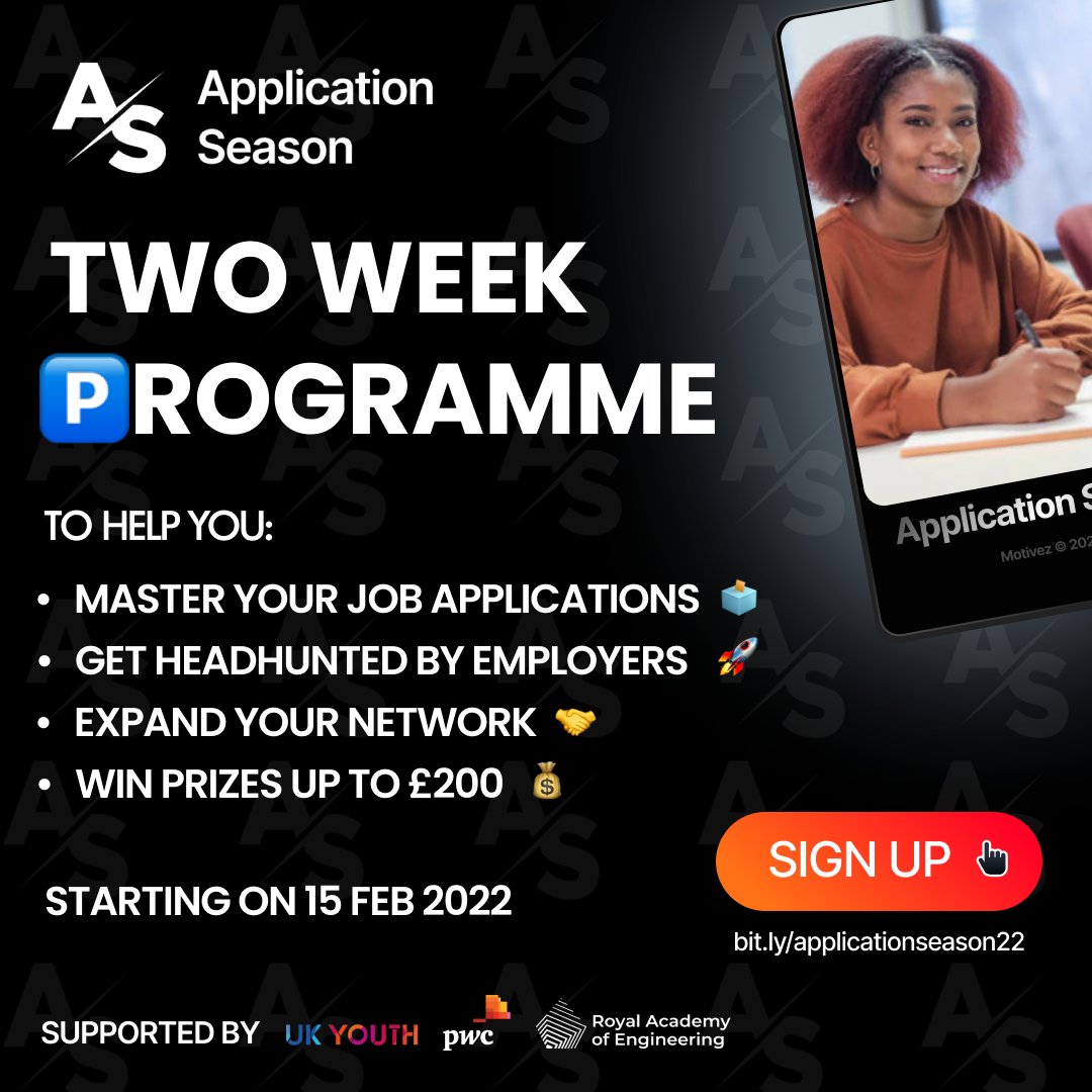 We’re excited to announce the ultimate trilogy is here! Today we launch ‘Application Season’ Pt.3 to give you FREE access to top employers and all the tools you need to secure that DREAM job in STEM (and beyond) 🚀

👇
bit.ly/applicationsea…

 #YoungPeople #STEMJobs #internship