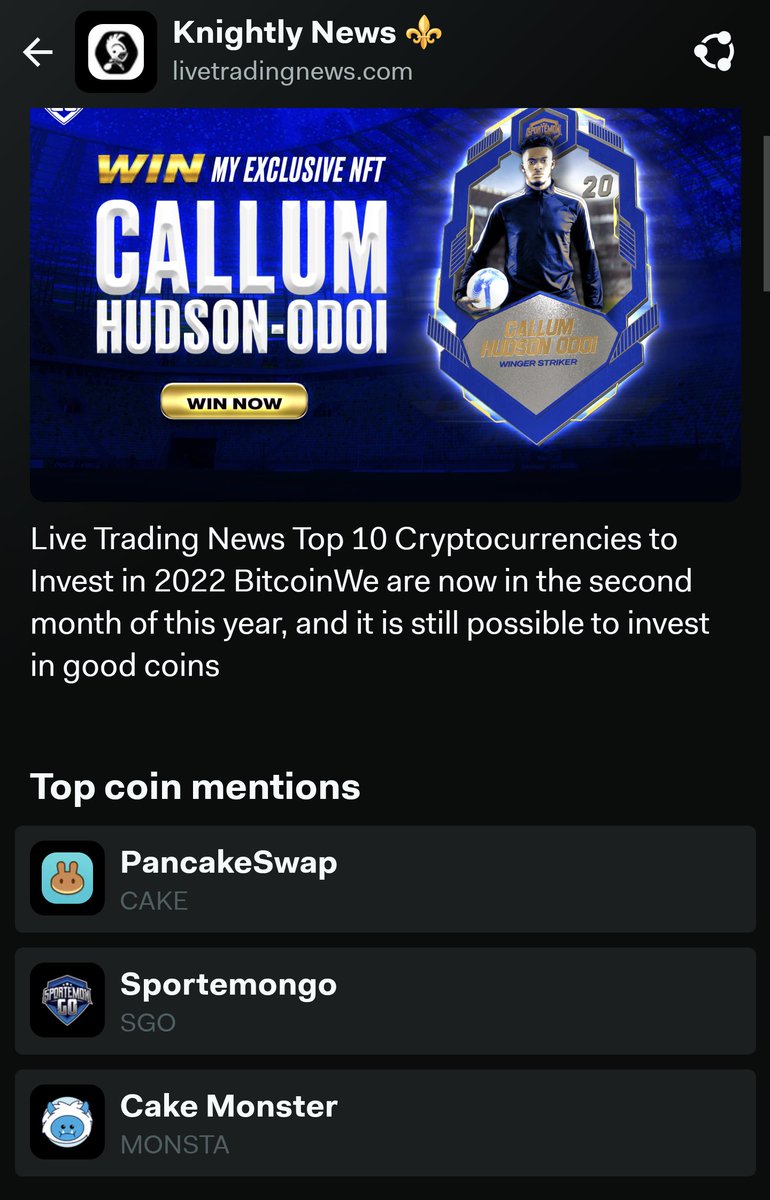 What if I told you that a bag of one of these top 3 cryptocurrency for '22 will get you a free bag of another top 3?

$MONSTA
#TheBeastOfBSC
<a href="/thecakemnstr/">Cake Monster</a>