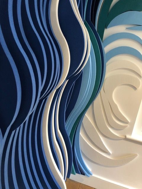 Soundtect's tweet photo. The Surface Design Show 2022 is just days away!  Register via the link &amp; come &amp; see us #Soundtect #Stand170 💫 and see our new ranges &amp; epic designs like this #bespoke #wave #3D #freestyle #featurewall 💙 
https://t.co/XlUdaki35r
🌊 #bespoke  #freestyle #clerkenwelltogether 💙 https://t.co/jKPb0Uc2My