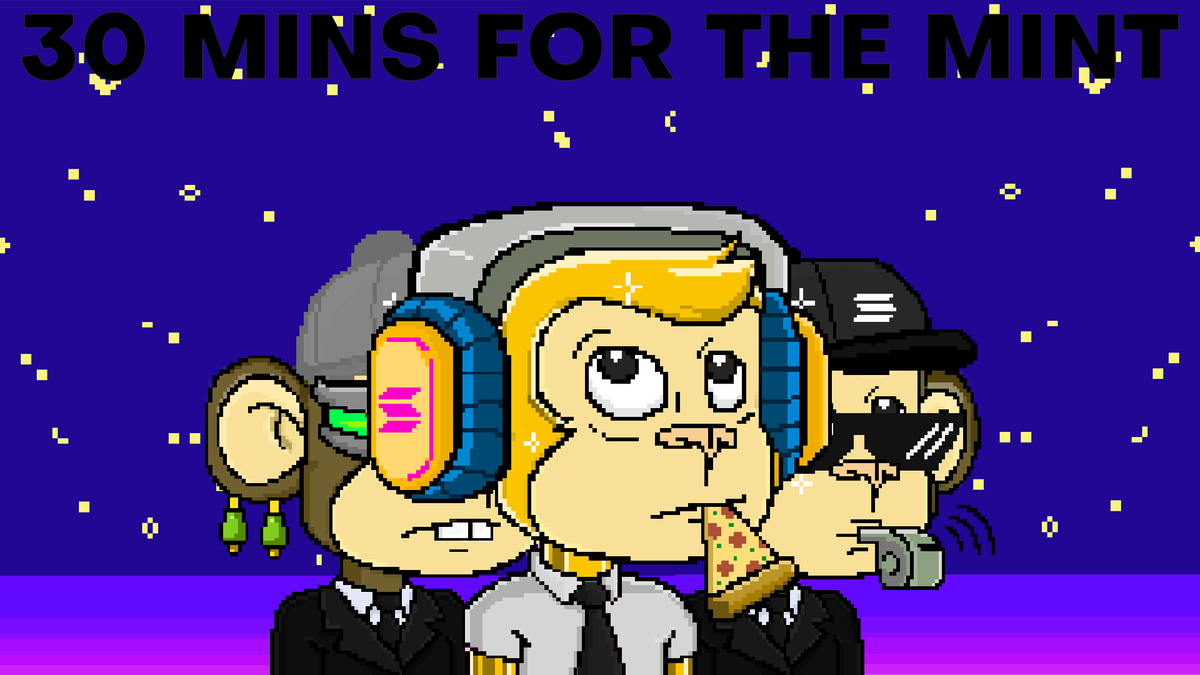 LET'S GO MONKS🐵

30 MINS LEFT FOR THE MINT ⏰ 

LET'S CRUSH THE SALE !!!

WAGMI

#NFT