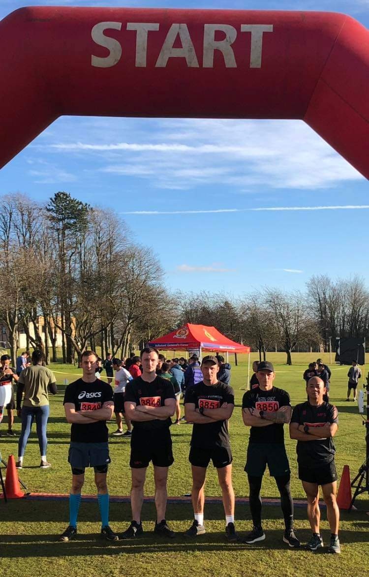 Another top performance from the MPS Regiment at the AGC Cross Country event held at Worthy Down. SSgt Rai, Sgts Forde and Kastein, Cpls Newman and Steerment once again showed a strong performance from the Detention Specialists.
<a href="/1MPBrigade/">1 MP Brigade</a> <a href="/AgcSport/">AGC_Sport</a>