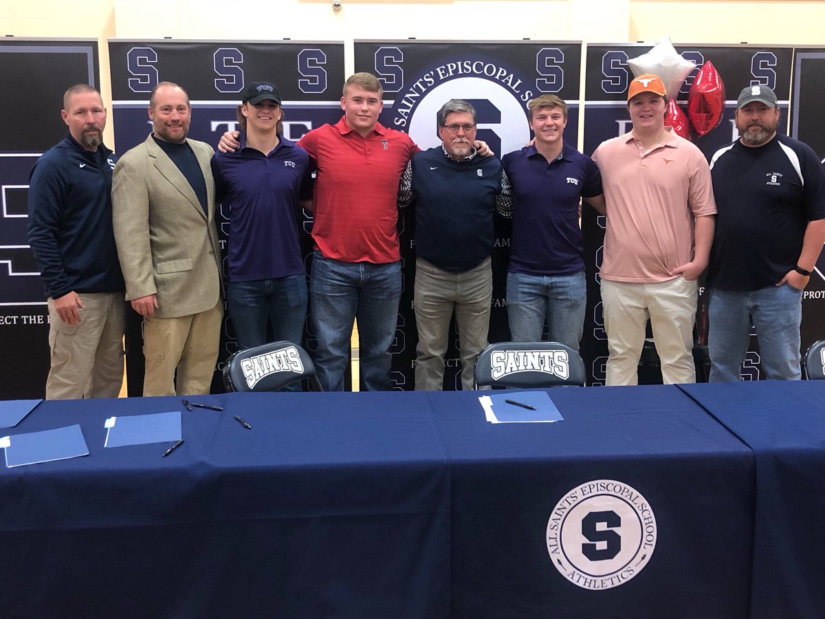 All Saints' Football (@ptffootball) on Twitter photo Congrats to <a href="/parker_clark4/">Parker Clark</a> <a href="/JaceLowe2/">Jace Lowe</a> <a href="/33bahlfinger/">Brant Ahlfinger</a> <a href="/McbroomRick/">Rick McBroom</a> for all of their hard work and accomplishing their dream to play at the nxt lvl! #PTF #NSD @PTFSaints_ATH <a href="/asesftw/">All Saints' Episcopal School</a> <a href="/aseschoolalumni/">All Saints' Alumni</a> <a href="/CoachBeck_PTF/">Coach Aaron Beck</a> Congrats to <a href="/parker_clark4/">Parker Clark</a> <a href="/JaceLowe2/">Jace Lowe</a> <a href="/33bahlfinger/">Brant Ahlfinger</a> <a href="/McbroomRick/">Rick McBroom</a> for all of their hard work and accomplishing their dream to play at the nxt lvl! #PTF #NSD @PTFSaints_ATH <a href="/asesftw/">All Saints' Episcopal School</a> <a href="/aseschoolalumni/">All Saints' Alumni</a> <a href="/CoachBeck_PTF/">Coach Aaron Beck</a>