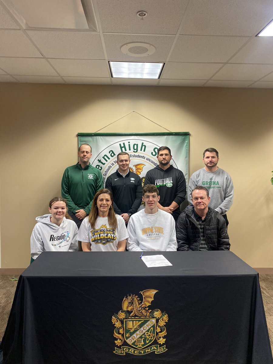 Congratulations to Brayden Chaney and his family for signing to continue his education and play football and baseball at <a href="/WayneStFootball/">Wayne State Football</a> <a href="/waynestcollege/">Wayne State College</a>.  We are proud of you Brayden!