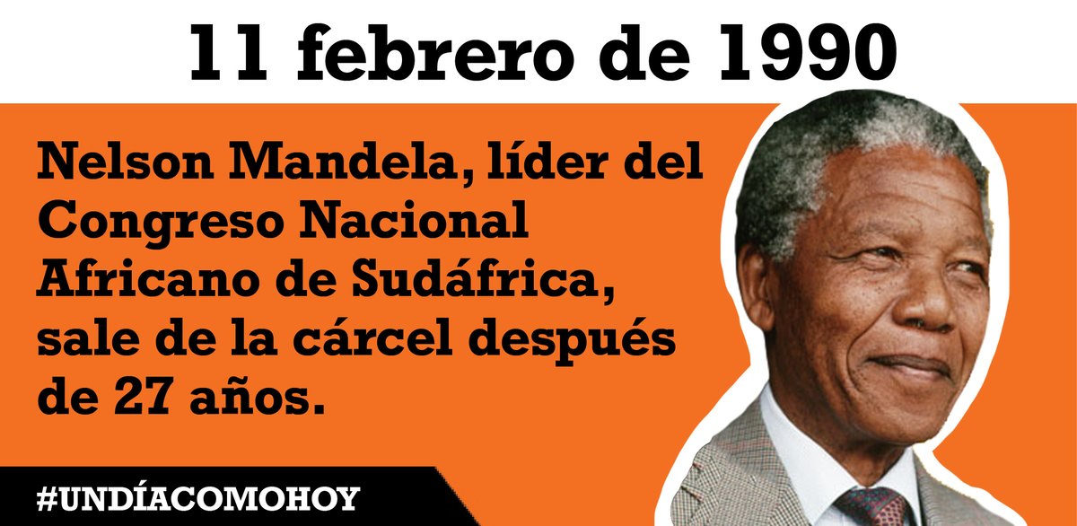 Diseno_Anahuac's tweet photo. #Undiacomohoy sale de la cárcel Nelson Mandela https://t.co/44fcUyHMqG