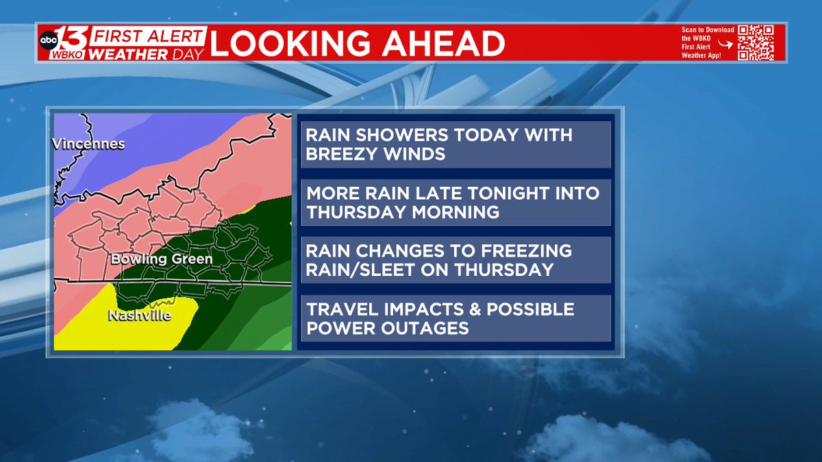 WBKOWeather's tweet photo. We have an update on ice accumulations plus a more refined timeline of what to expect over the next 48 hours with this powerful storm system here --> https://t.co/sQc7SD5PQP #wbkowx #kywx #AMKY https://t.co/hTQGFUlWzZ