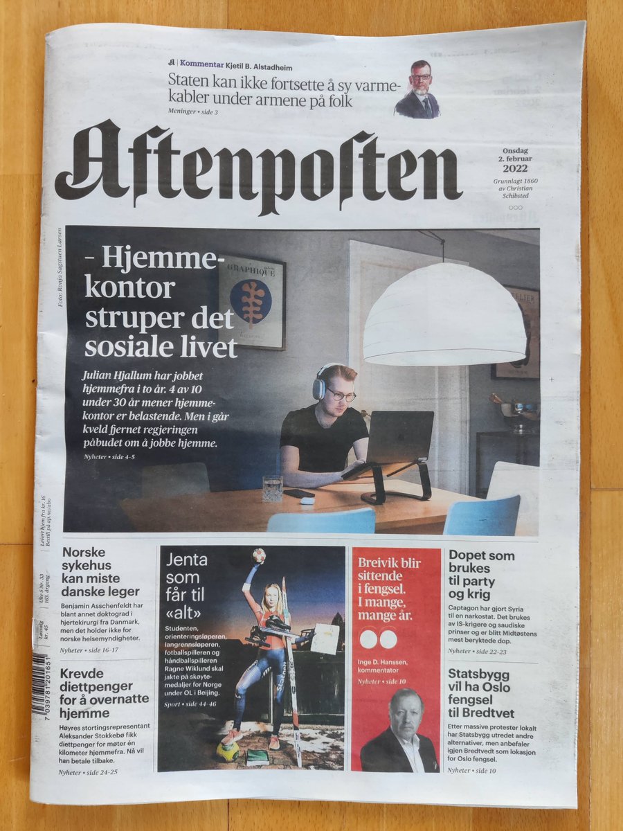 Førstesidesaken i dagens Aftenposten er basert på PANDRISK-forskning på hvilke smitteverntiltak som ble opplevd som mest belastende.