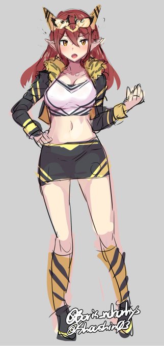 最終的にほぼ脱がすか一部トリミングで隠れる予定ですが(爆)、節分の鬼ッ娘ちゃん2022デザイン。寅年なので虎意匠を例年に増して落とし込みやすいですね。 