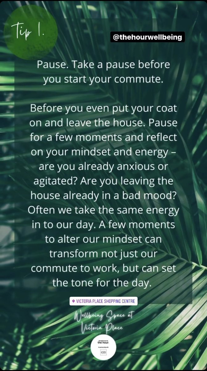 thehourltd's tweet photo. We teamed up with @_VictoriaPlace to bring you our top tips for calm commuting 👇🏻

I’d you haven’t been, our newest well-being space is now open in Victoria Place Shopping Centre - in Victoria Station. Book your sessions: https://t.co/Mbb4VYdW6v https://t.co/Y5wRij7RO5