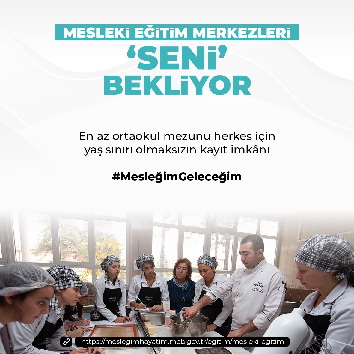 samsunmem's tweet photo. Mesleki Eğitim Merkezleri “SENİ” Bekliyor!

📍En az ortaokul mezunu herkes için kayıt imkânı
📍9, 10 ve 11. sınıf öğrencilerine asgari ücretin %30’u; 12. sınıf öğrencilerine asgari ücretin en az %50’si kadar maaş
📍33 alan, 181 meslek dalı

@tcmeb @zulkifdagli @gokhanmurat1 https://t.co/PmAw5UsMWr