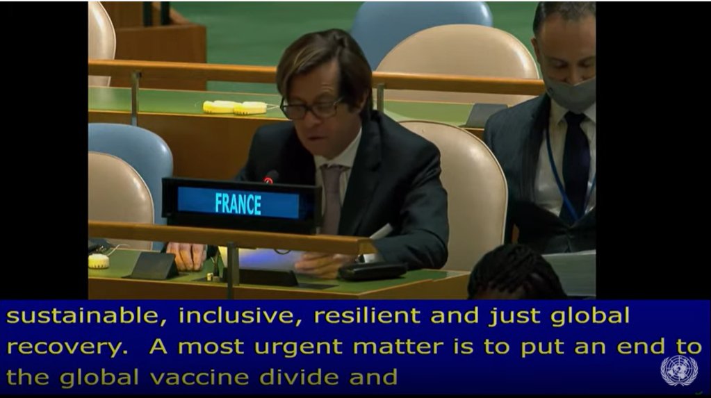 gpolicywatch's tweet photo. In #ECOSOC Partnership Forum, @EUatUN cites importance of ODA &amp; adds: "In the 
long run, building back better will require mobilizing other sources of financing...In this regard, the private sector has a key role to play, and clear standards ought to be set to avoid SDG-washing." https://t.co/yCUFqkBJ14
