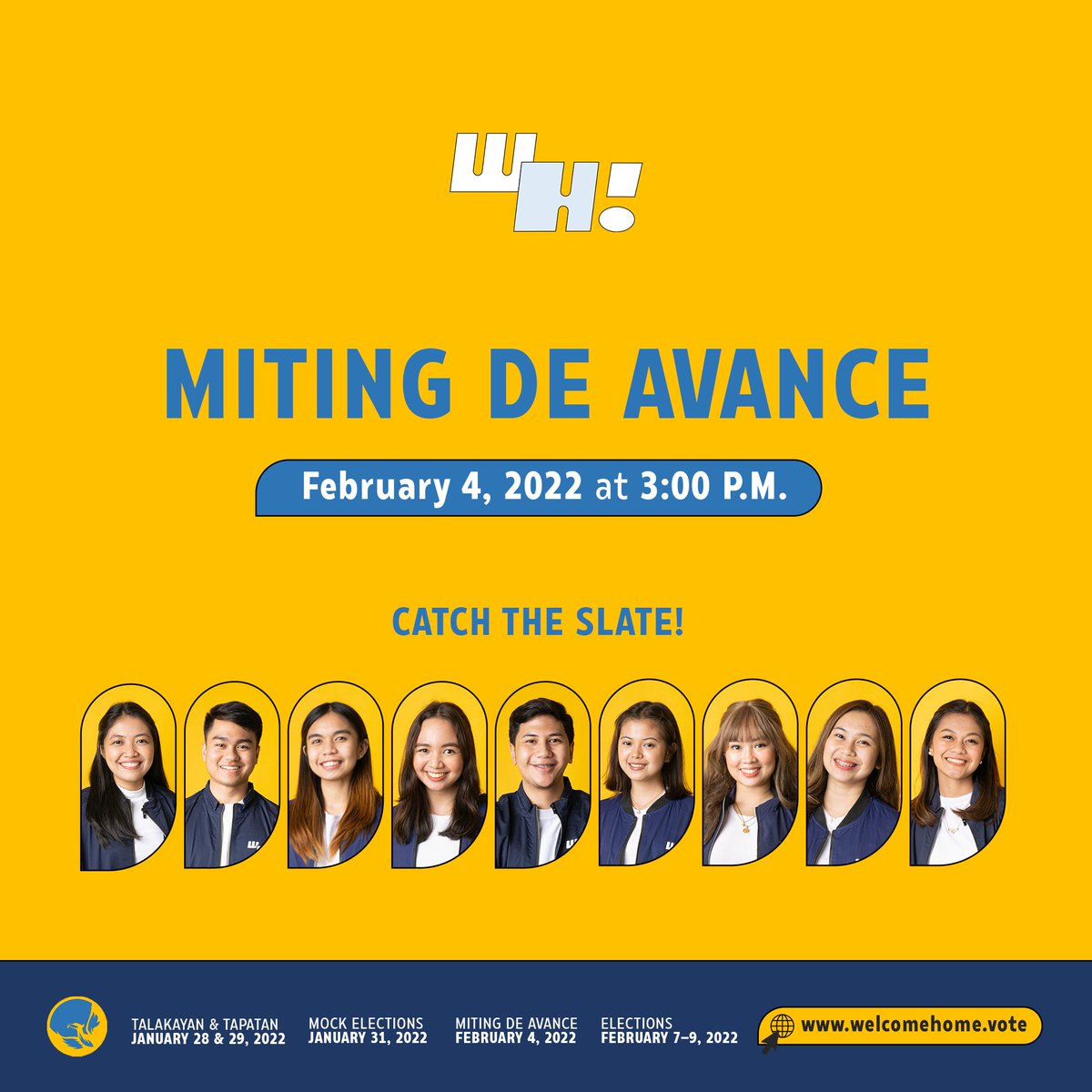 startwithyou25's tweet photo. Ateneans! We encourage that you give everything you've got this February 4 at 3 P.M. and listen to our candidates as they set out more of their plans for YOU.

Use your fundamental right to vote and together, let us aim for a better Ateneo.

See you there!
 #WelcomeHome  🏡 https://t.co/HSSimToY5q