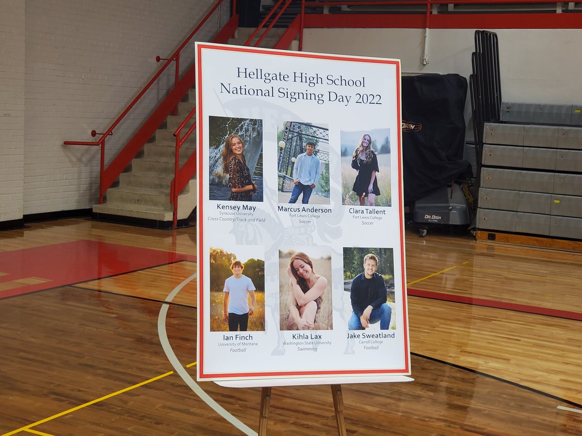 DarrenWinbergTV's tweet image. Hellgate signing day... 12 student athletes signing.
#mtscores