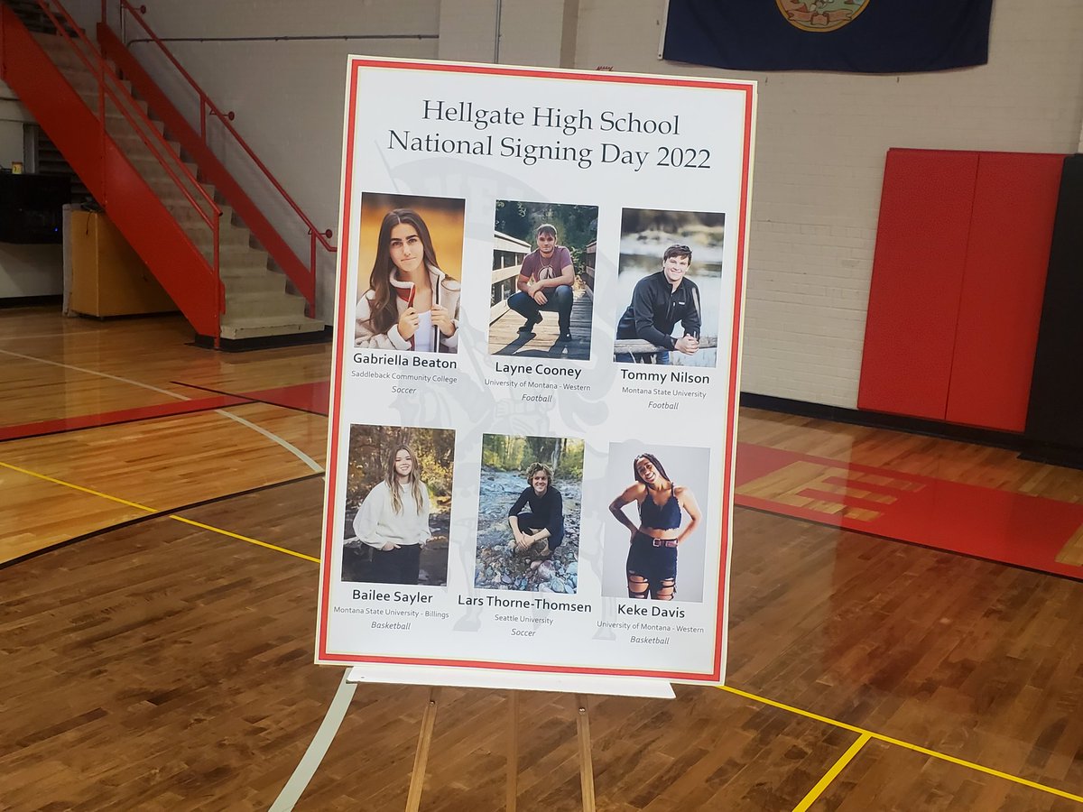 DarrenWinbergTV's tweet image. Hellgate signing day... 12 student athletes signing.
#mtscores