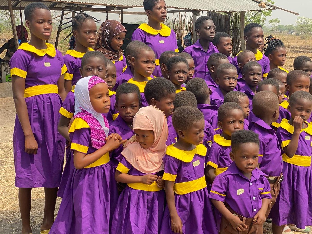 SspGhana's tweet photo. The people of Zao & Ella school received their new school uniforms as they start the new academic year.
We are grateful to our partners, @RRootsFoundation for accept to do this with us.
Our doors are widely open for your support and contributions.
#SchoolsSupportProject https://t.co/WzRULs4GGD