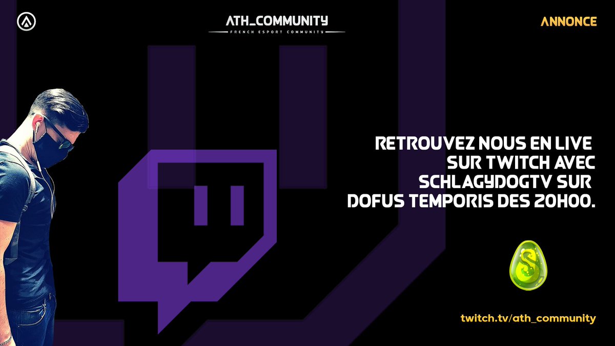 Le stream qui se déroulera de 20h00 à 22h00, se fera sur #dofus serveur #temporis :) 
Nous espérons vous acceuillir nombreux sur celui-ci en compagnie de #Razen et #Schlagy 
A se soir ! 😎