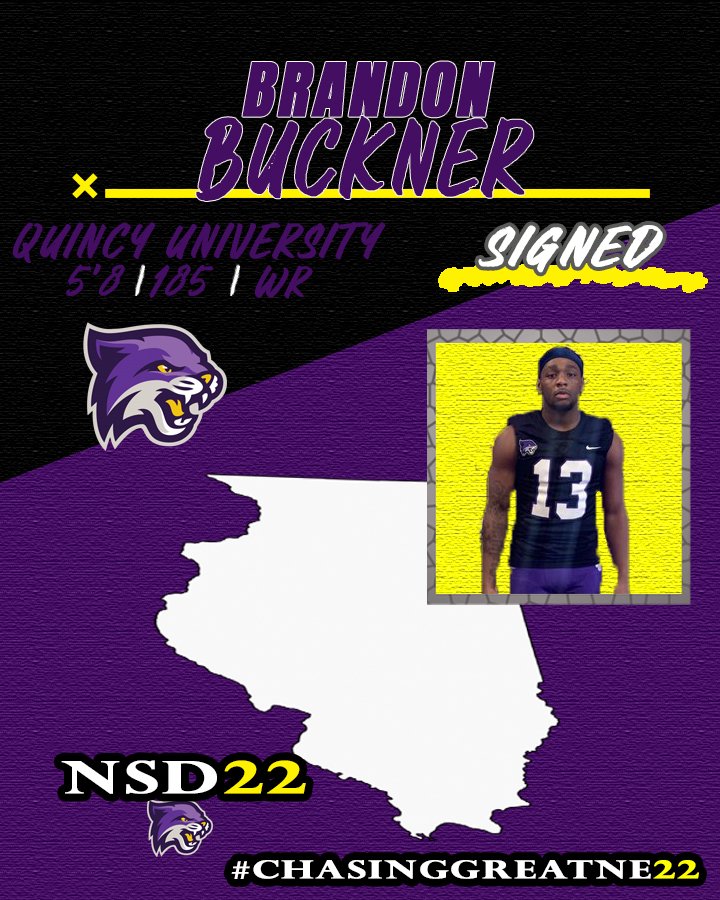 BU_FootballTN's tweet photo. WELCOME TO THE FAMILY!!!!
โ๏ธ Brandon Buckner
๐ Wide Reciever
๐ซ Quincy University
| #ChasingGreatne22 | #NSD22 https://t.co/f35GgrKQRx