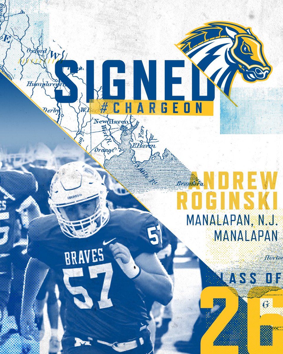 UNewHavenFB's tweet photo. The next addition is a Long Snapper who @CoachCrandall is excited to join our specialists. #1Affects100 #ChargeOn https://t.co/Brh9cVdvum
