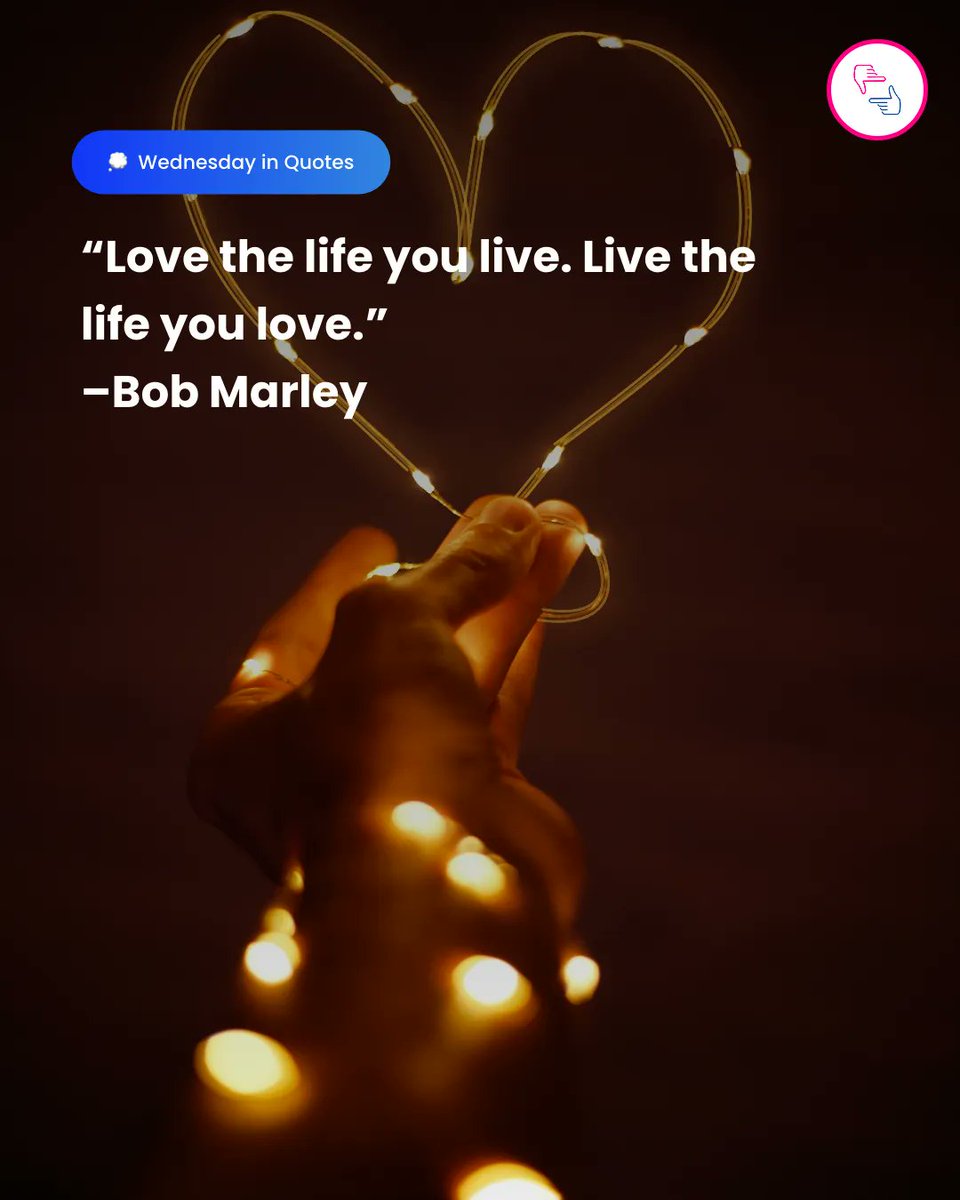 “Love the life you live. Live the life you love.”
–Bob Marley

#ExtremelyEUnited #WednesdayQuote