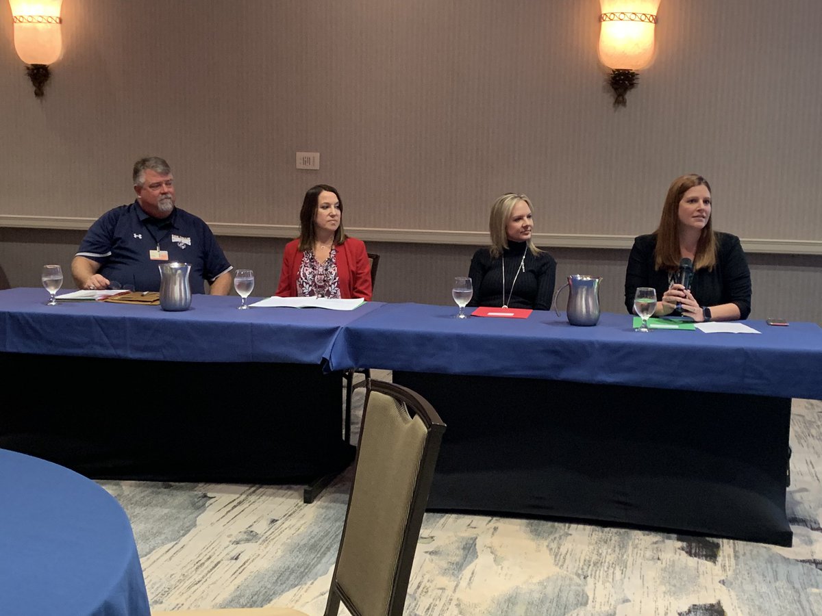 2022FloridaTOY's tweet photo. Hearing from a panel of principals as they tackle topics such as growing teacher leaders and facing challenges. @BrevardSchools #BrevardTLC https://t.co/QCXlKoh6tU