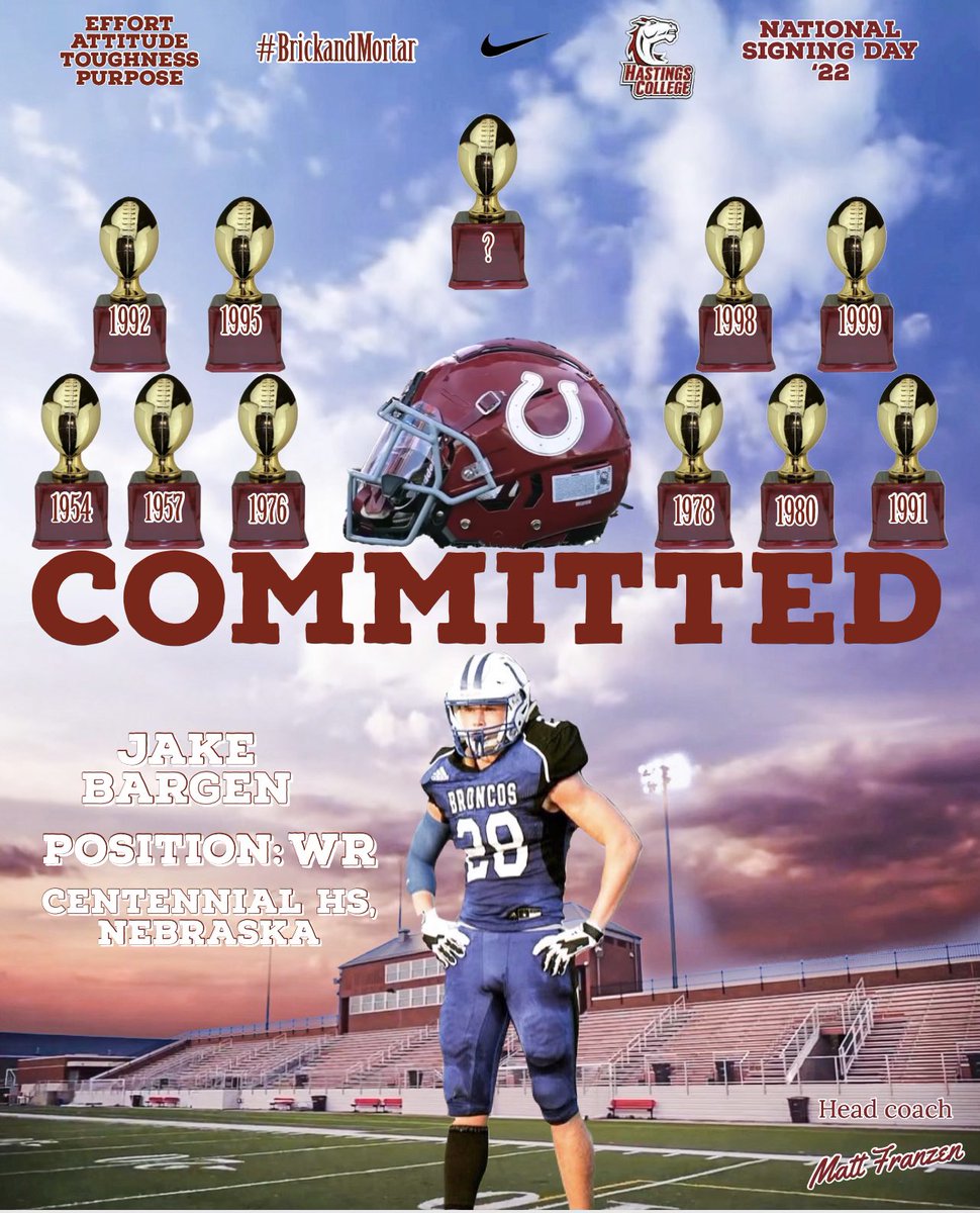 Help us welcome <a href="/BargenJake/">Jake Bargen</a> the HC Bronco Football family!!! #BrickAndMortar