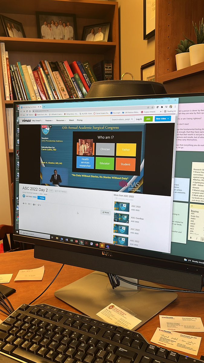 Dawn Elfenbein (she/her) (@dawnemick) on Twitter photo Love being able to participate with this livestream option! Congratulations, president <a href="/AmirGhaferi/">Amir A. Ghaferi</a> - amazing leadership in a most unusual year! #ASC2022 Love being able to participate with this livestream option! Congratulations, president <a href="/AmirGhaferi/">Amir A. Ghaferi</a> - amazing leadership in a most unusual year! #ASC2022