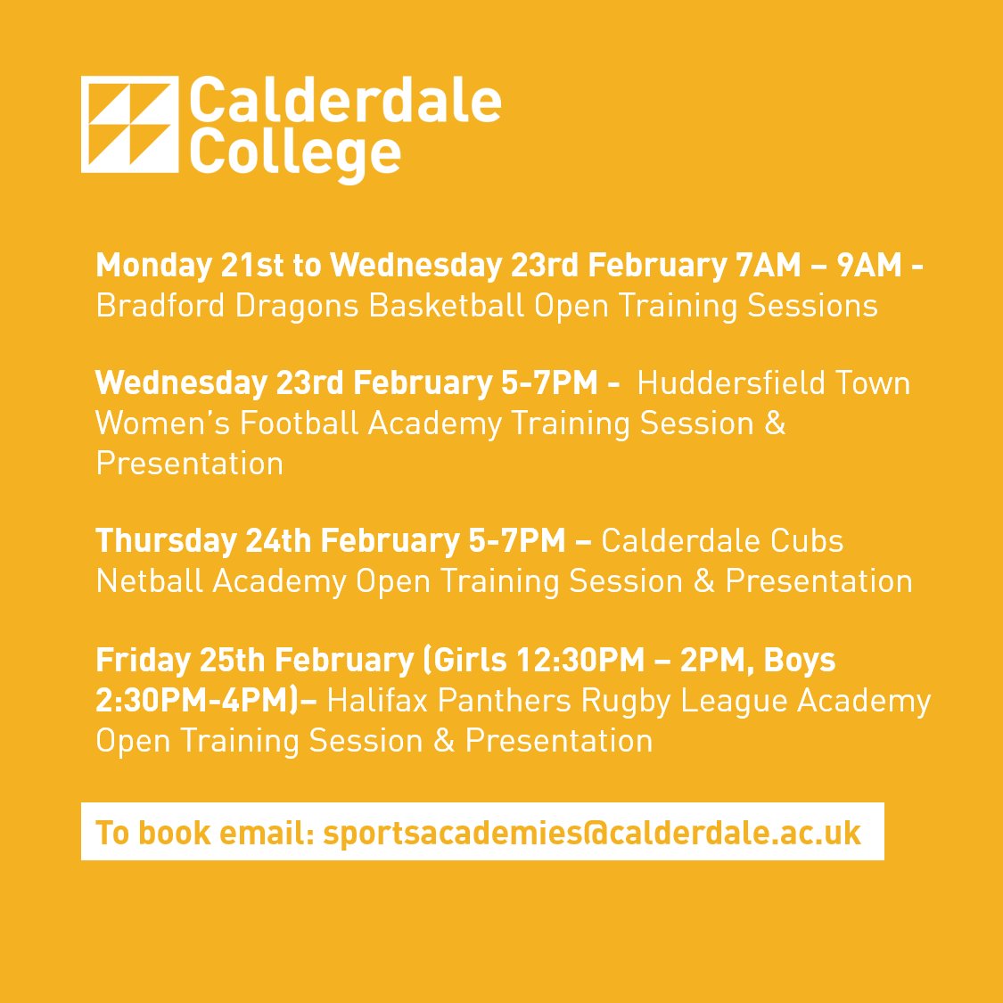 Calderdale College tweet media