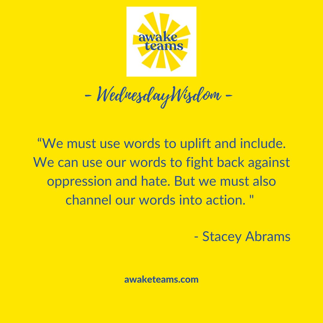 AwakeTeams's tweet photo. We are kicking off #BlackHistoryMonth with a quote from a powerful Black woman who is using words and actions to  pave the way for inclusive environments for all kinds of people. 

#WednesdayWisdom #FutureOfWork #EmotionalIntelligence #UseYourWords #Action #Belonging #Inclusion https://t.co/SWpRMh9CbV