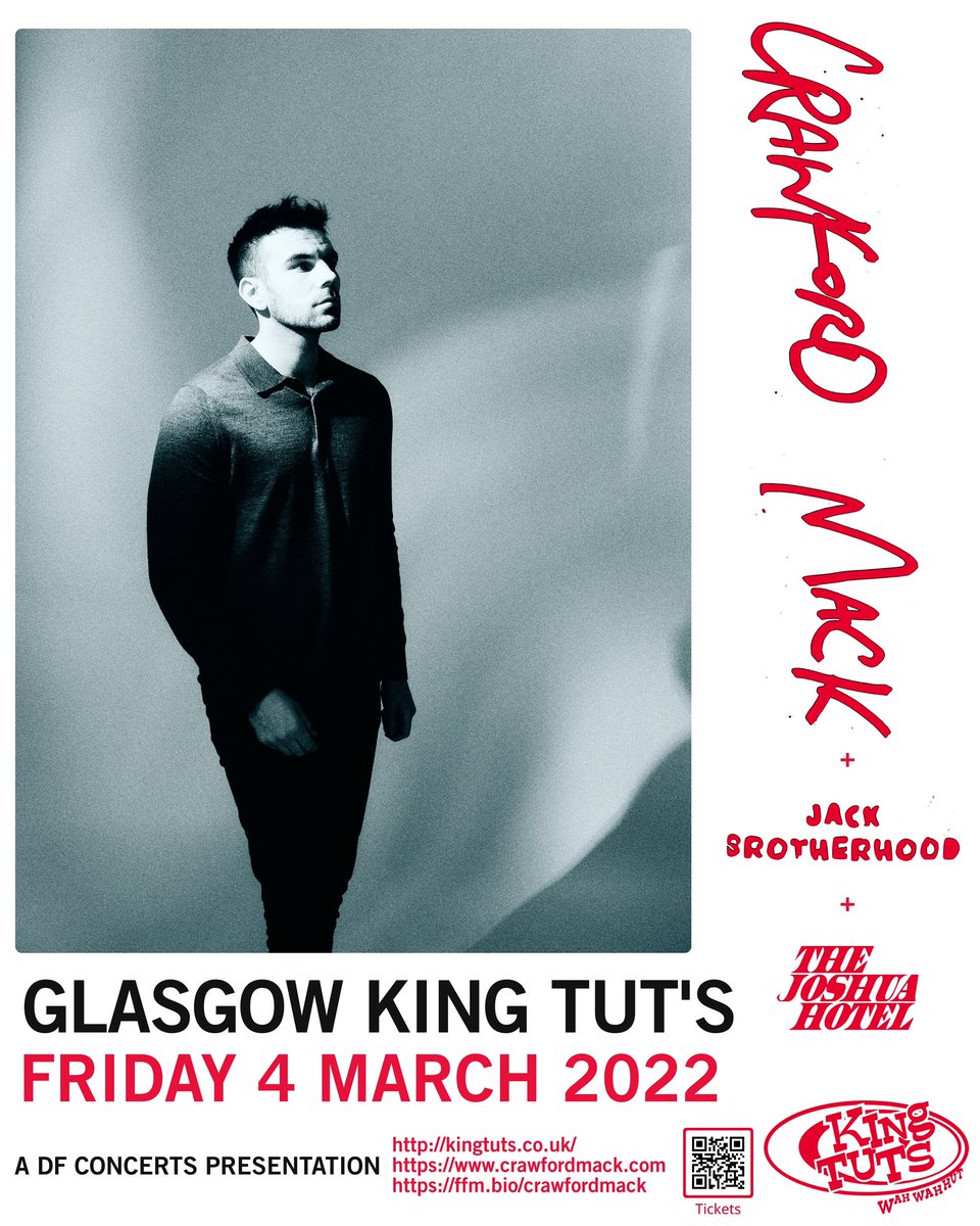 Live debut at King Tut’s on FRI 4 March, supporting the very talented Crawford Mack. Get tickets here - linktr.ee/thejoshuahotel