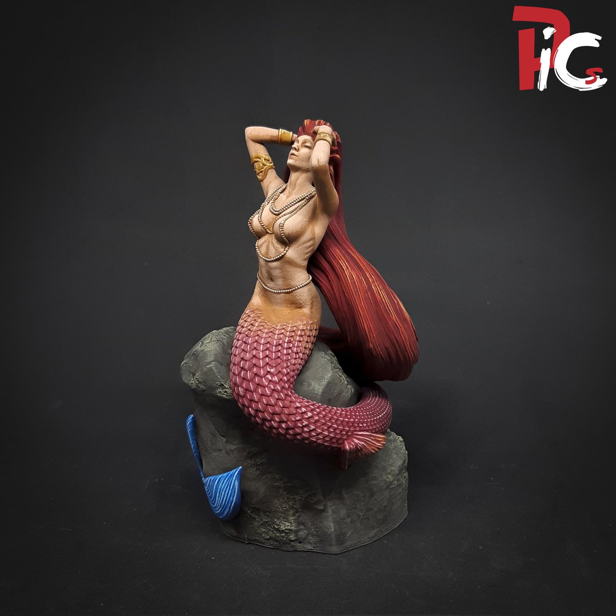 PlayInColor_S's tweet photo. Figura impresa en resina3D por @Print4Games y pintada estas navidades, está bien escapar de vez en cuando de pintar sólo juegos de mesa
.
.
#PlayInColorStudio
#Miniature #MiniaturePainting #ComissionPainting #PaintingMiniatures #Mermaid #Sirena https://t.co/uw6HEeP3Cy
