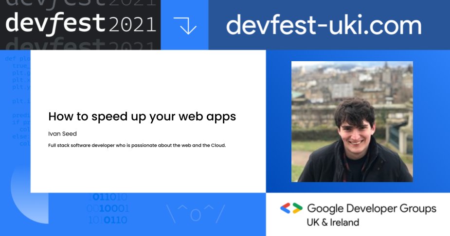 📺Watch Ivan Seed's talk “How to speed up your web apps” and catch up on all the talks here bit.ly/devpartyYouTube #devfestuki #ai #ml #cloud #devops #webdevelopment #mobile #android #diversity #inclusion #womenintech