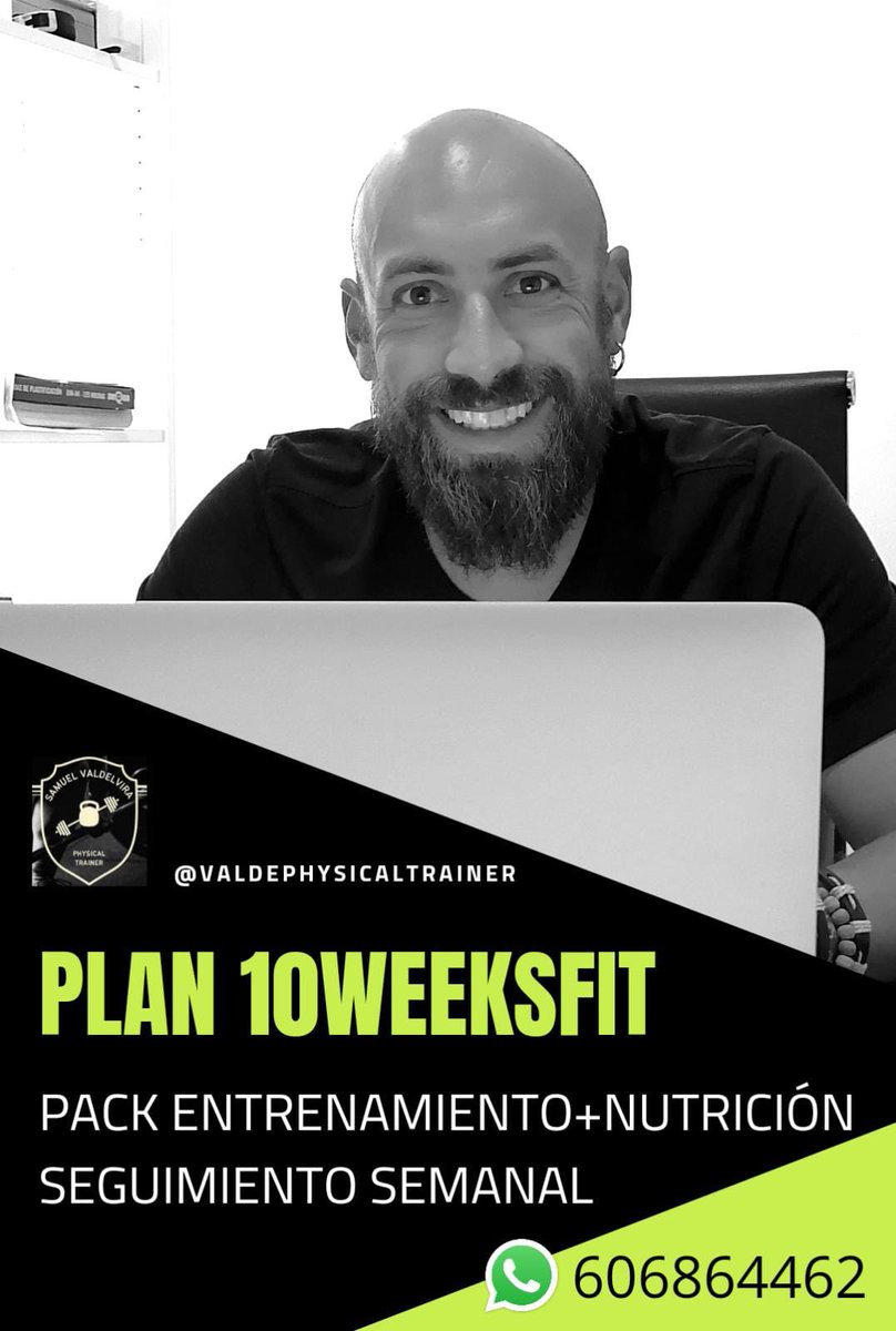 10WEEKSFIT incluye:
- Plan nutricional
- Plan de entrenamiento
- Estudio de la composición corporal
- Contacto whatsapp 24/7
- Revisiones 15 días

Este Plan va dirigido a:
- Personas con patologías/enfermedades
- Niños
- Deportistas
- Opositores