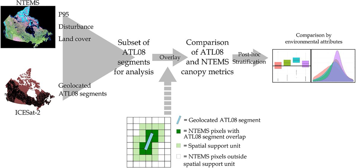📢New: How can spaceborne #lidar inform, augment, improve national maps of canopy height from #Landsat and samples of airborne lidar? 🤔
Mulverhill et al. Evaluating #ICESat2 for monitoring, modeling, and update of large area forest canopy height products.
sciencedirect.com/science/articl…