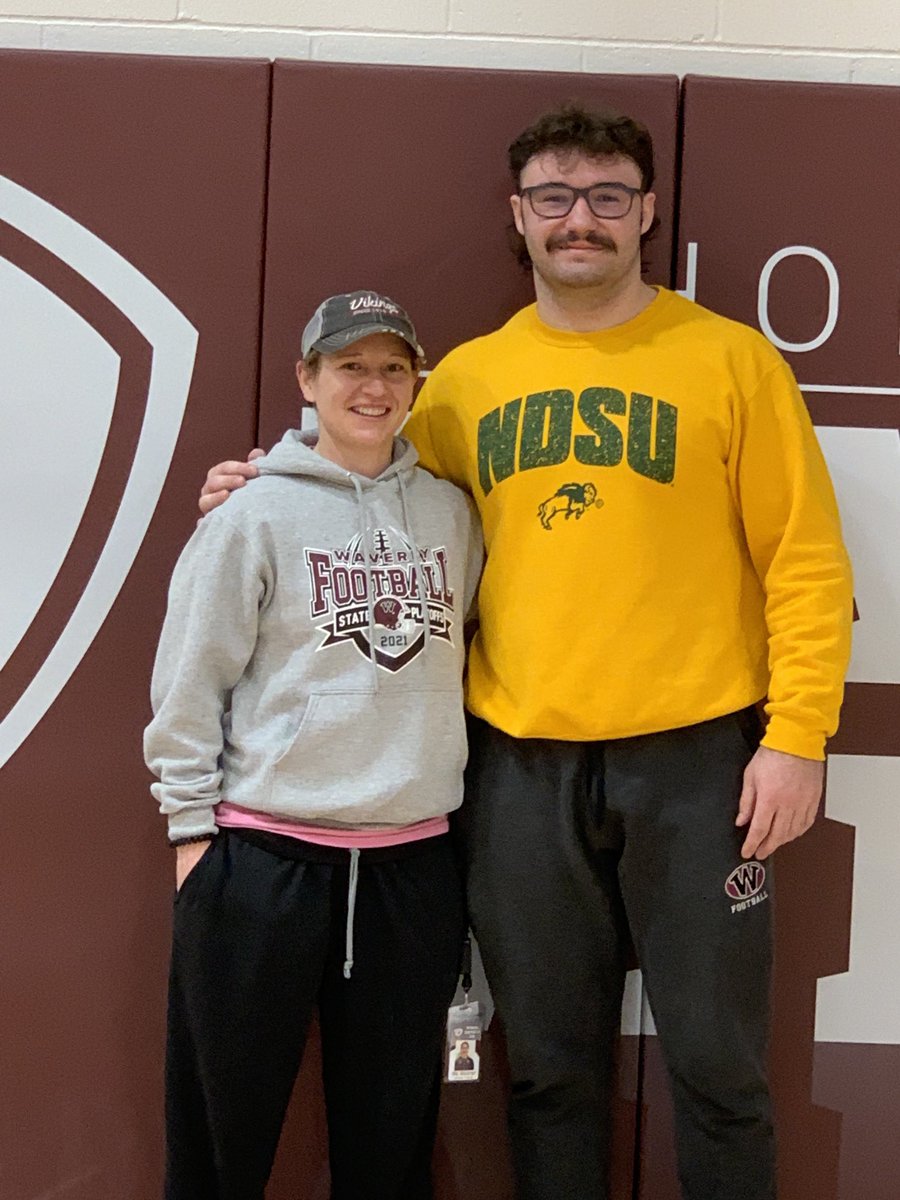 Thank you to the Waverly football coaching staff and a big shout out to Cassie, Waverly’s trainer!  Trevor wouldn’t be where he is today without each of you being in his corner. Always a Viking!