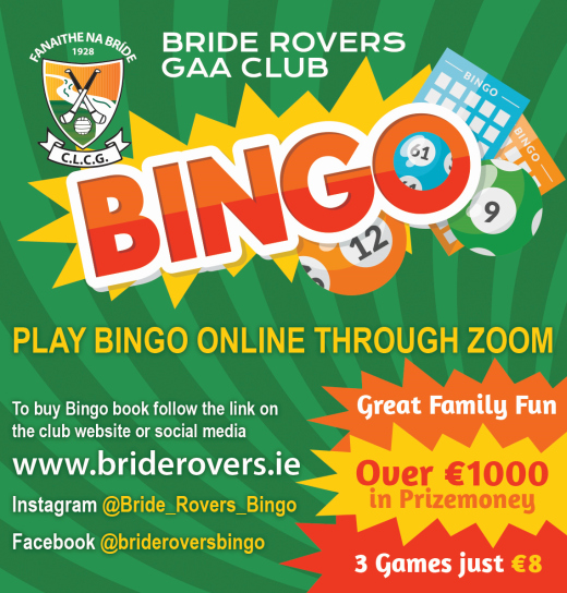 BrideRoversGAA's tweet photo. Join us Sat night for the Bingo. Buy your book here 
https://t.co/4btG7ok476 @roversgaa https://t.co/vwxCxmWFp2