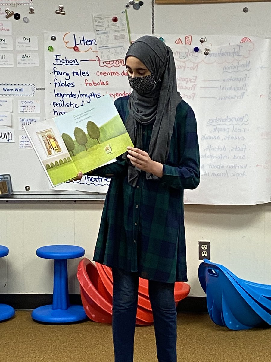 NSal_411's tweet photo. (High School) Students reading to (Elementary) students!!!! Imaan thanks for coming out to join us!!! #WorldReadAloudDay @Hillside_Eagles @NFHS_Rangers https://t.co/SEAq7ZQDzD
