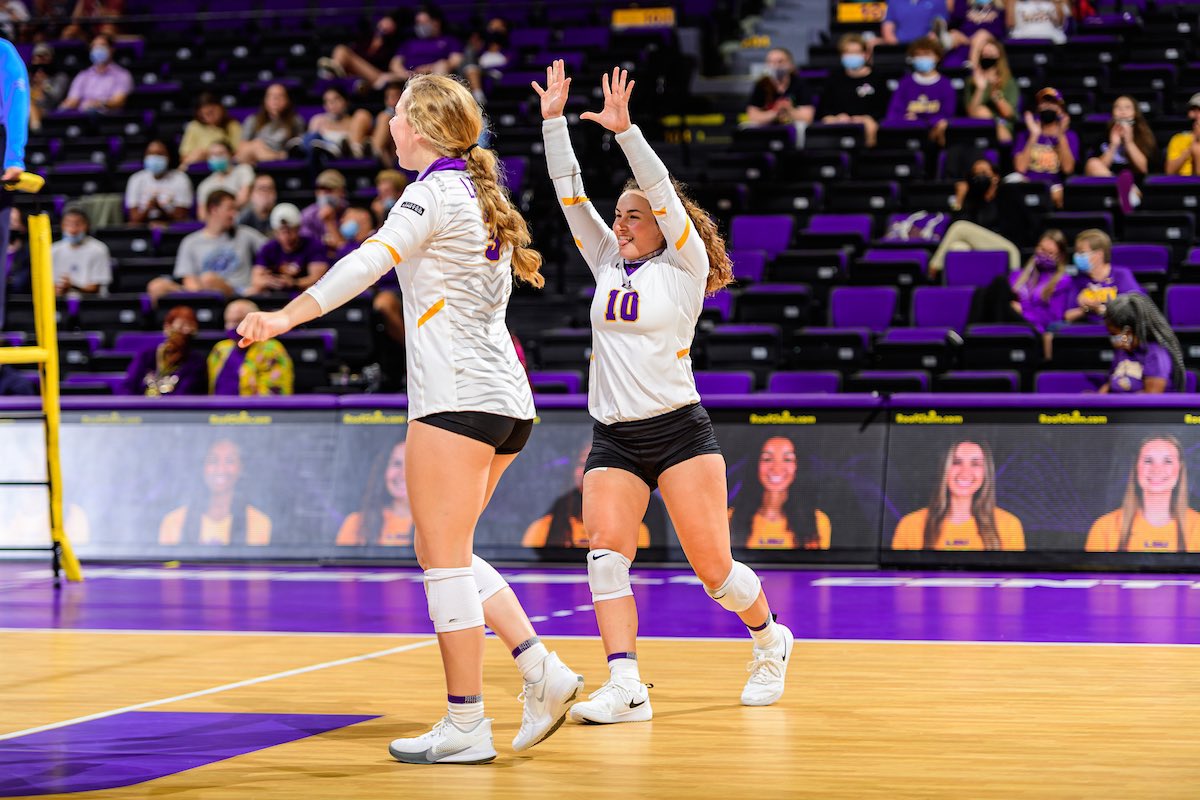 lsuvolleyball's tweet photo. Happy National Girls &amp; Women in Sports Day 💪 https://t.co/tajHFh5l4C
