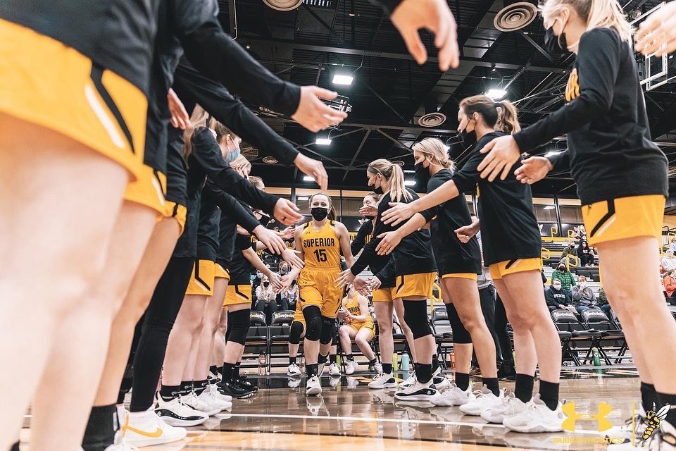 uwswbb's tweet photo. We are proud to celebrate girls and women in sports, and their pursuit of excellence on and off the field of competition. #WeAreSuperior #EarnIt #NGWSD https://t.co/EeyW0DbkJQ