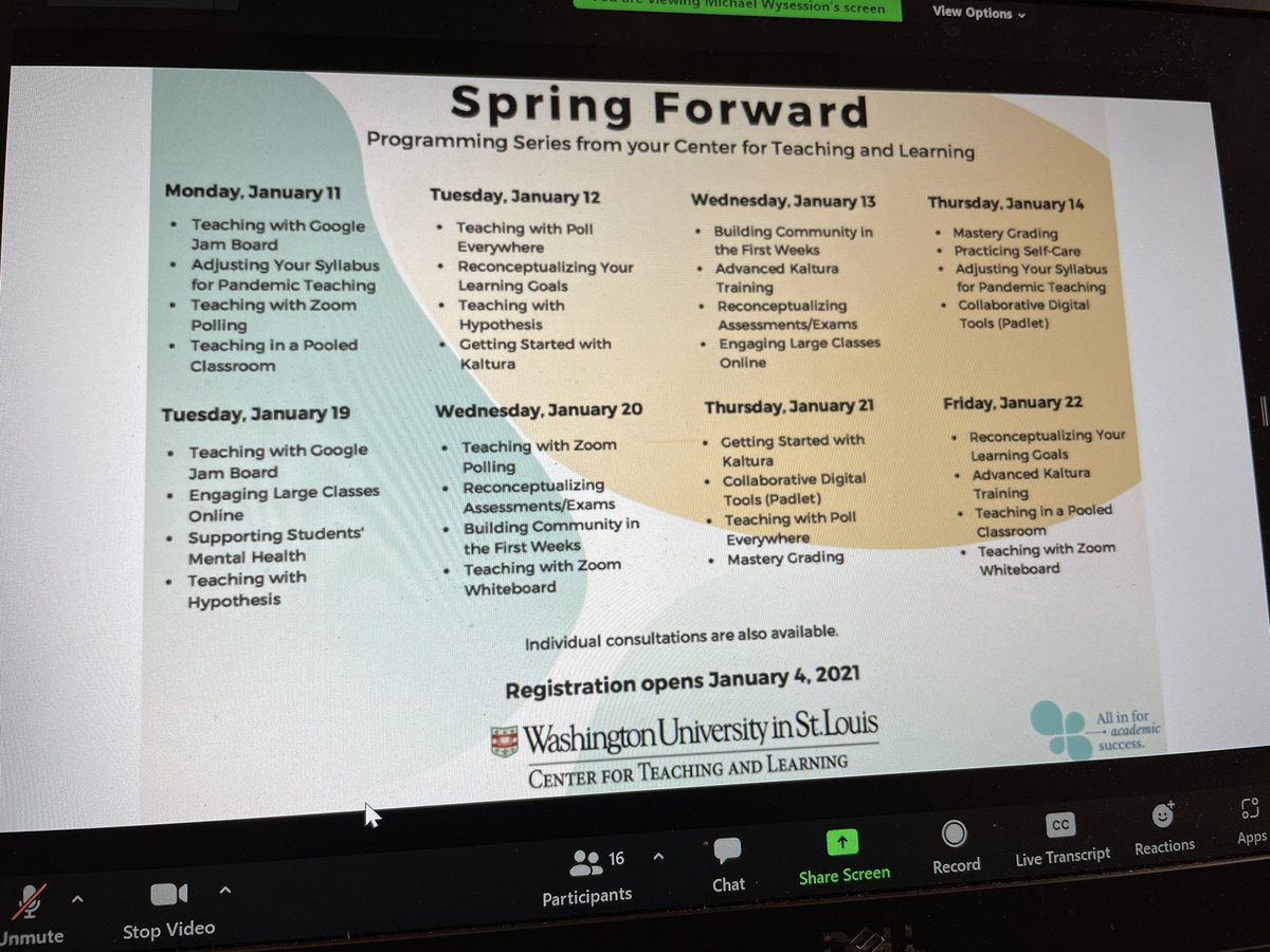 abbyWUim's tweet photo. 📚🩺🧫🔬🏆Excited to serve on the @WUSTL advisory board for @WUSTLCTL #CenterForTeachingAndLearning. A group of educational leaders from across Wash U colleges of Arts&Science, Law School, Public Health & Medical School. #MedEd
The learning center supports Educators & Learners!🥳 https://t.co/794hhCuMfg