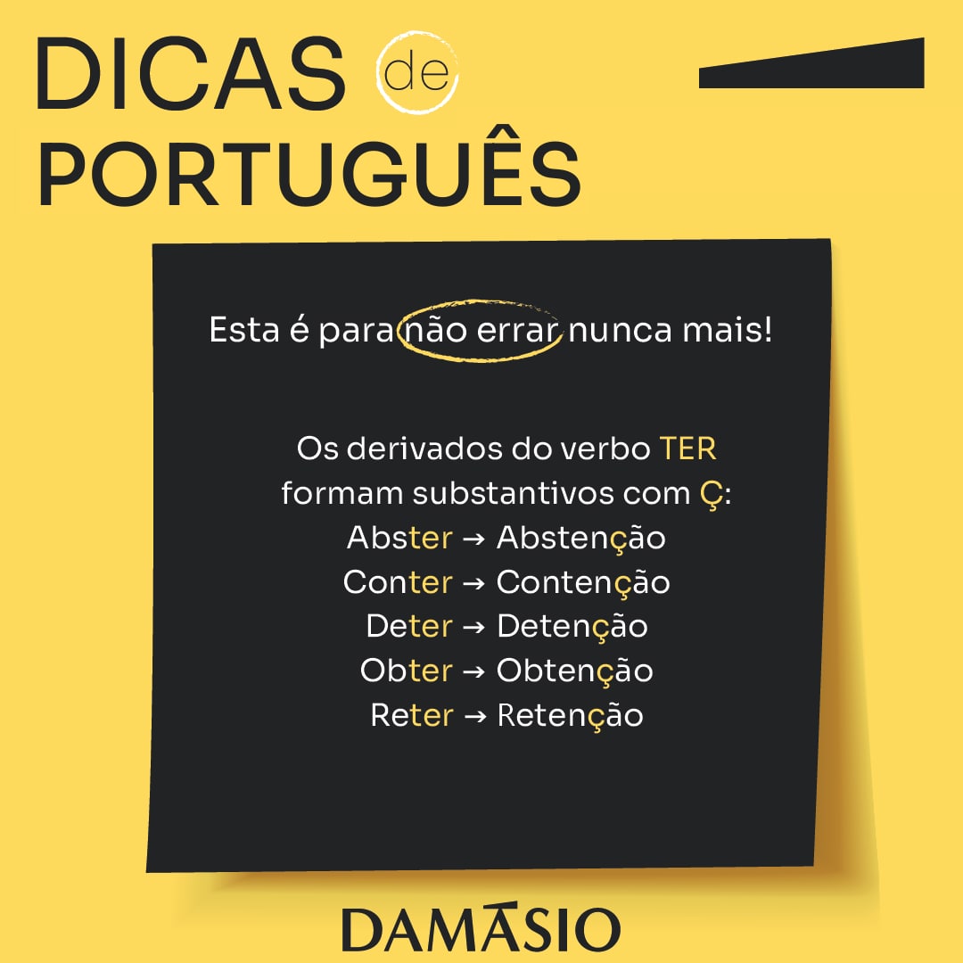 BiriguiDamasio's tweet photo. Dica de Língua Portuguesa para não errar nunca mais! ✏️

Gostou da dica do @joaobolognesi? Compartilha com os amigos. https://t.co/U4IyisA2Zz