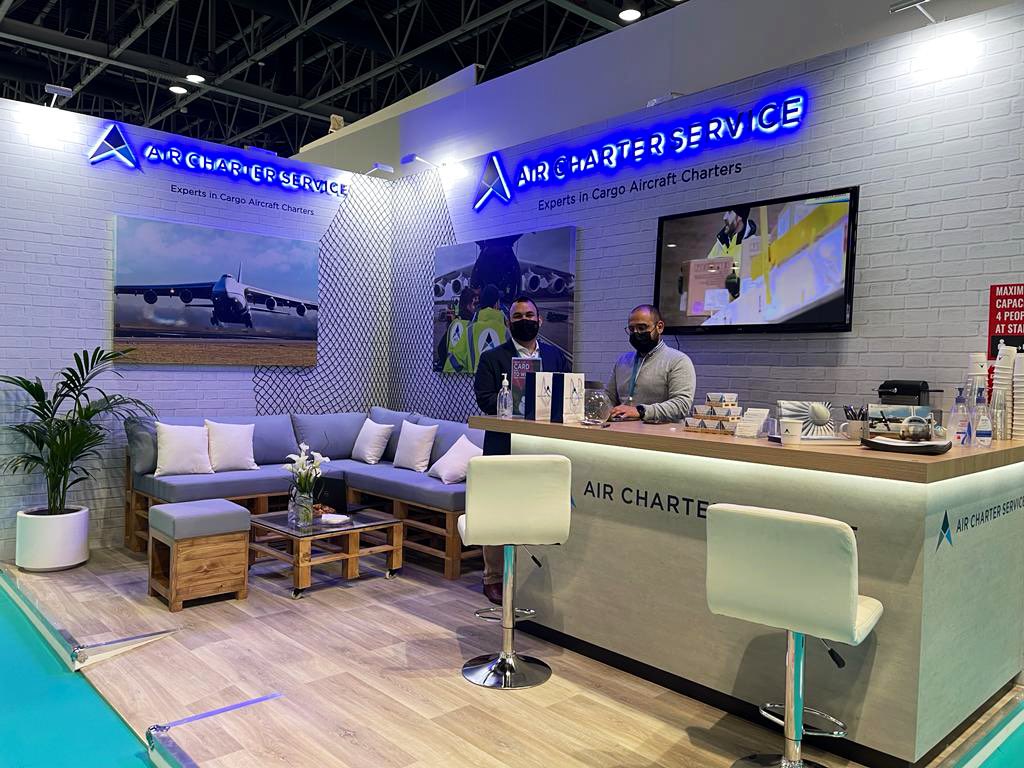 ACS_events's tweet photo. Cargo charter specialists from our Dubai office have enjoyed being back at Breakbulk Middle East this week. The first of many events in 2022! Keep an eye out for other opportunities to meet the ACS team to discuss your charter requirements! #cargo #freightforwarding #events https://t.co/DCGE2Gm9Nk