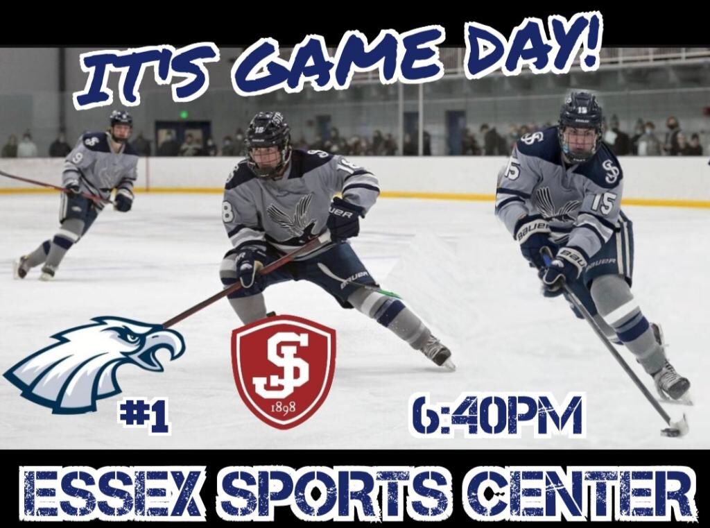 Big CC game v <a href="/SJSHockey/">Saint John's HS Hockey</a> #PackTheNest <a href="/TheNestSJP/">The Eagle's Nest</a> <a href="/sjpathletics/">SJP Athletics</a> <a href="/PhilStacey_SN/">Phil Stacey</a> <a href="/MassHSHockey/">MassHSHockey</a> <a href="/MassNZ/">MassNZ</a> <a href="/In_The_Slot/">Jim Clark</a> <a href="/jeffcox425/">Jeff Cox</a> <a href="/GlobeSchools/">Boston Globe Schools</a> @MyHockeyLive <a href="/NEHockeyJournal/">New England Hockey Journal</a>
