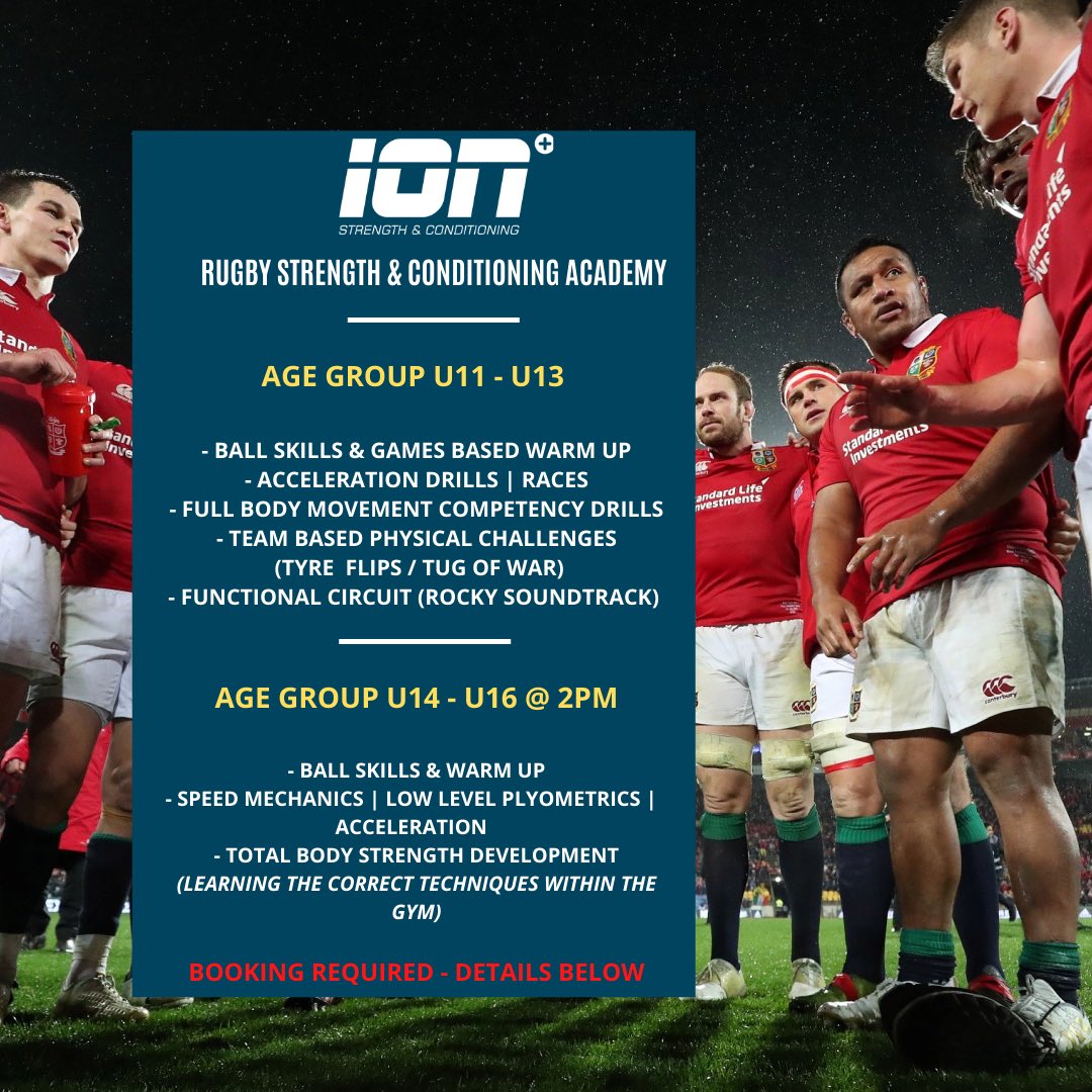Feb Half Term Rugby S&amp;C sessions at <a href="/IonCardiff/">Ion Cardiff</a> 

Click on link to book a spot.

secure.ashbournemanagement.co.uk/Booking-signup…