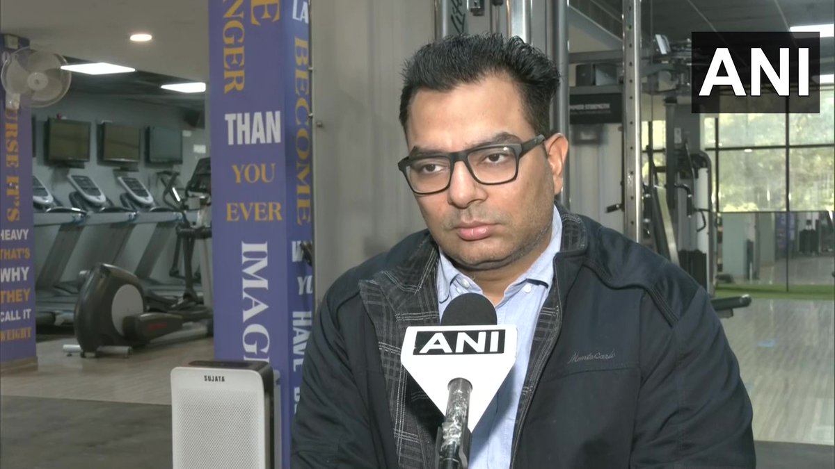 ANI's tweet photo. Everything has been opened but only gyms are closed. One lakh people are directly employed with it. We protested but till now nothing has been done. In Haryana, gyms weren't closed for a single day. We request govt to re-open them: Chirag Sethi, VP, Delhi Gym Association https://t.co/SRFK5POQNV